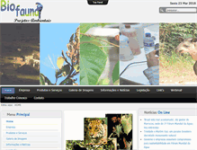 Tablet Screenshot of biofauna.net